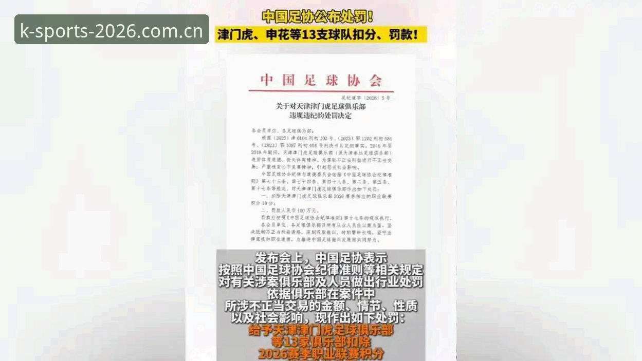 K体育首充优惠哪个好 足球圈整顿风暴再起,这份禁足名单老用户帮你划重点
